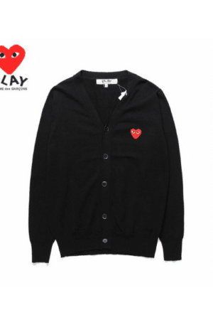 [꼼데가르송] 하트 와펜 V넥 니트 카디건 (6 COLORS)