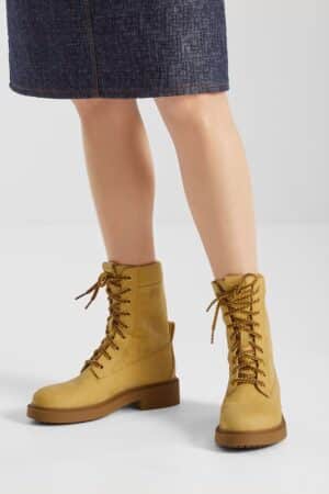 [펜디] Fendi Filo 레더 컴뱃 부츠