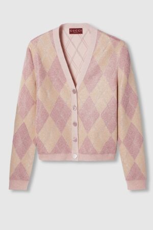 [구찌] 청키 리브 니트 가디건